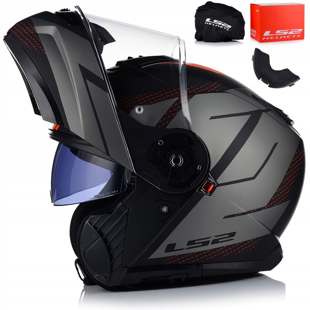 Motocyklová Prilba LS2 FF908 Strobe II Čeľusťový Systém Pinlock Clona