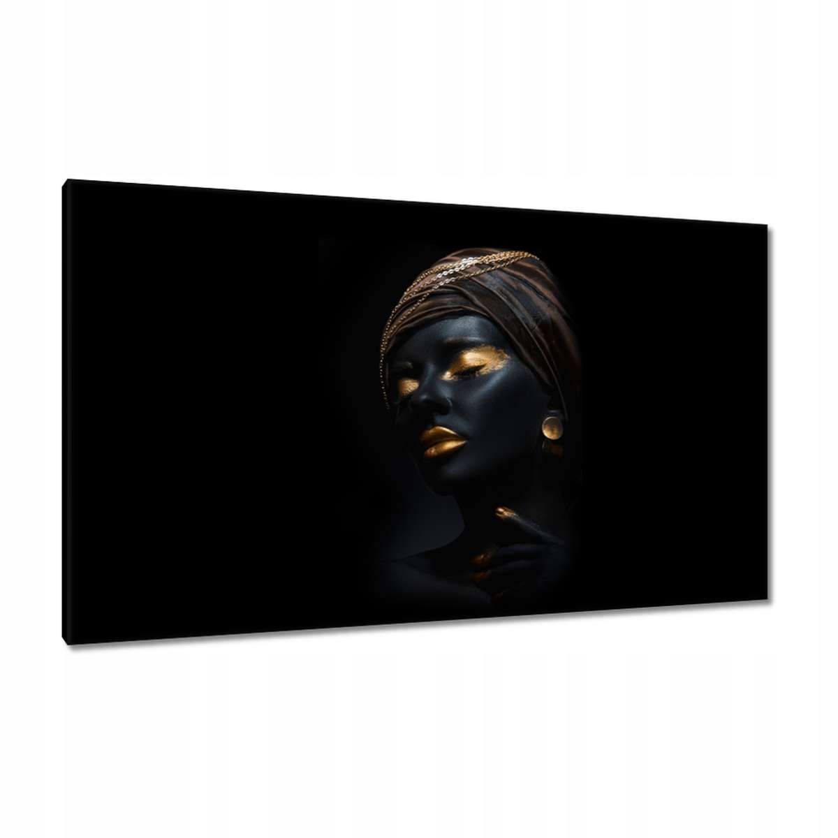 Obrazy 120x70 Zlatý Make-up