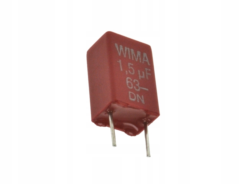 2x KONDENSATOR poliestrowy 1,5uF 63V DC/40V AC 5mm