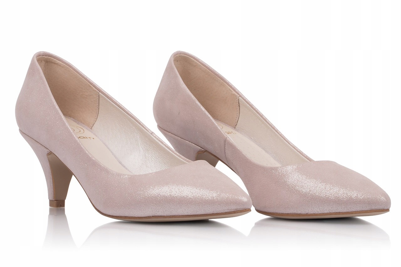 svatební boty, stříbrné, nízké podpatky a stříbro 35