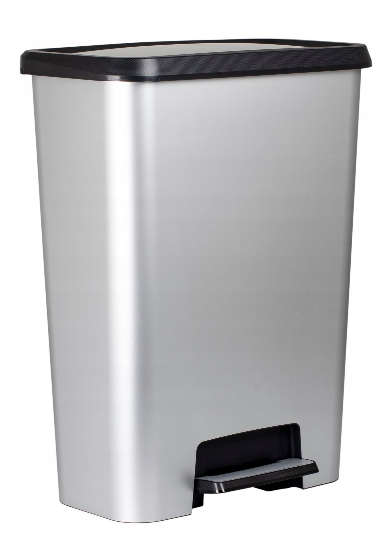 Kosz do segregacji śmieci Compatta 23+23L srebrny