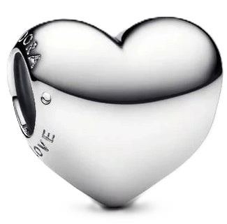 Přívěsek Pandora Pro Gravírování Srdce Be Love 793439C00 Stříbrný