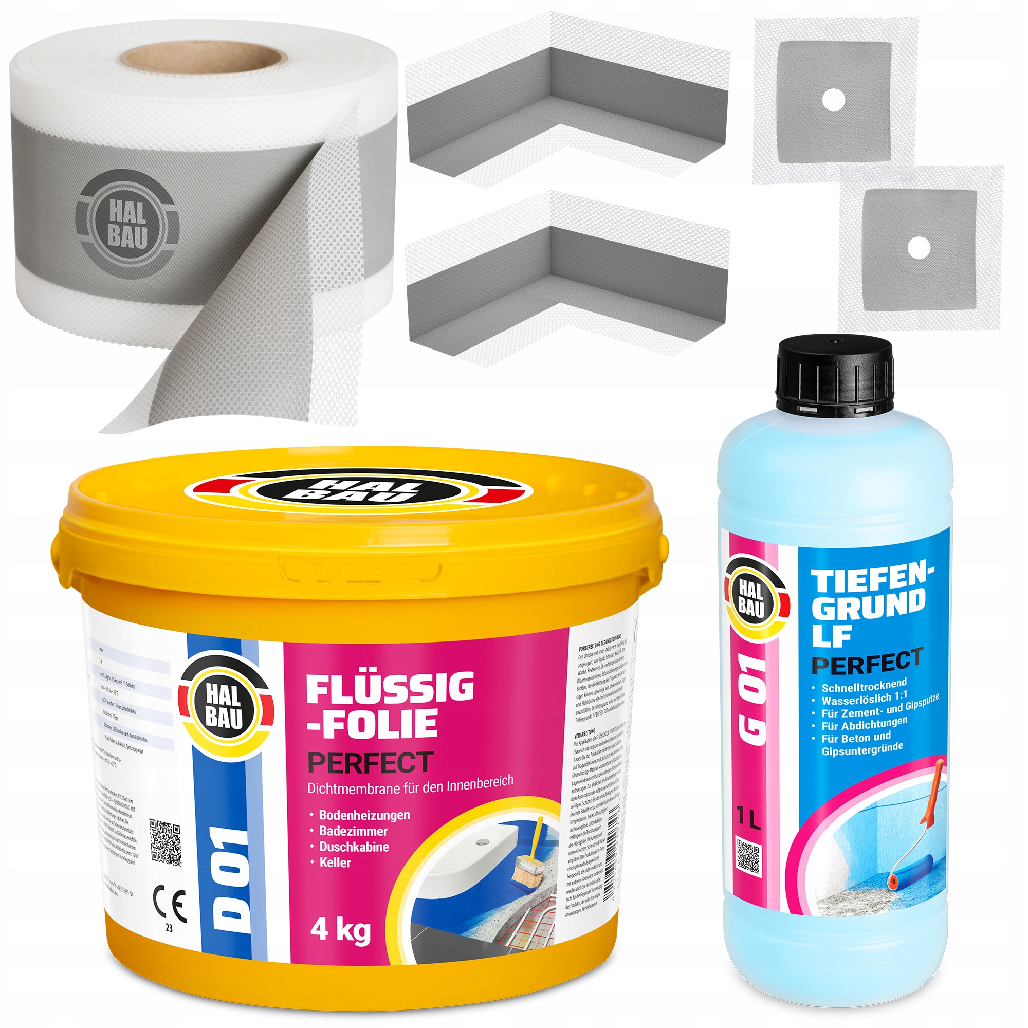 Fólie 4 kg Hydroizolace Páska 5 m Sada