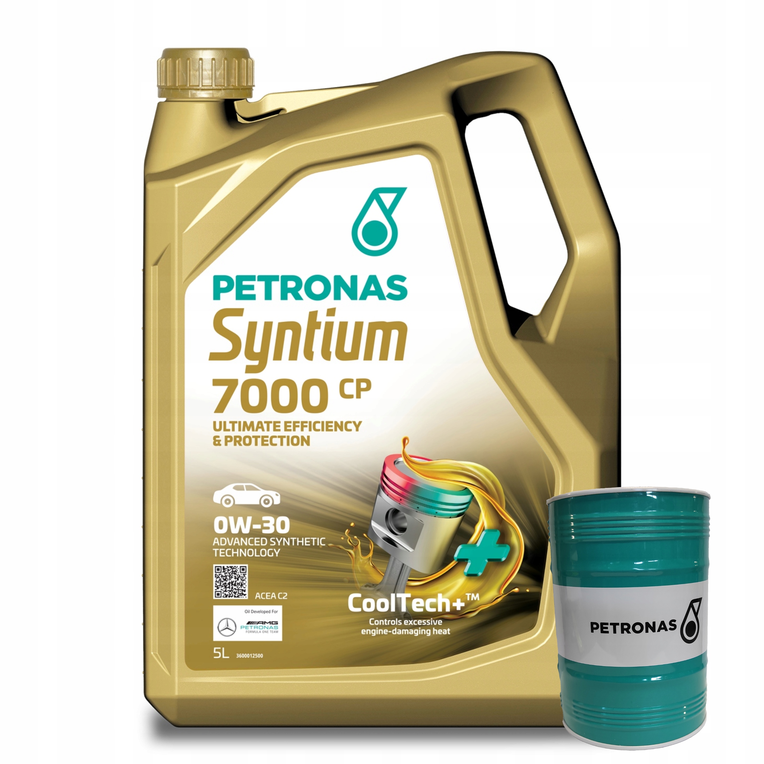 Motorový olej Petronas Syntium 7000 Cp Acea C2 0W-30 5L Pokladnička Zadarmo