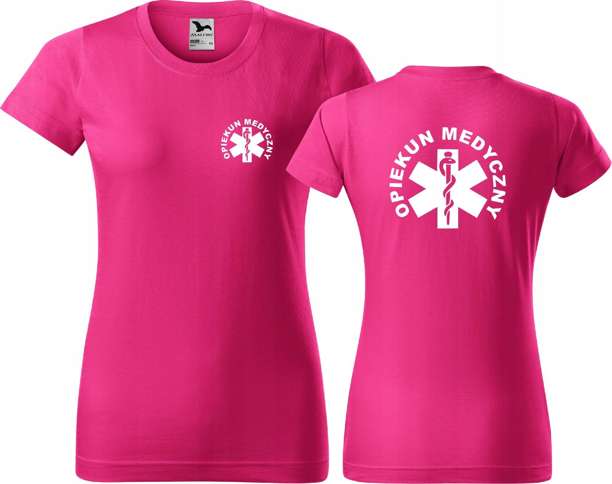 

Koszulki medyczne Opiekun Medyczny T-shirt Malina