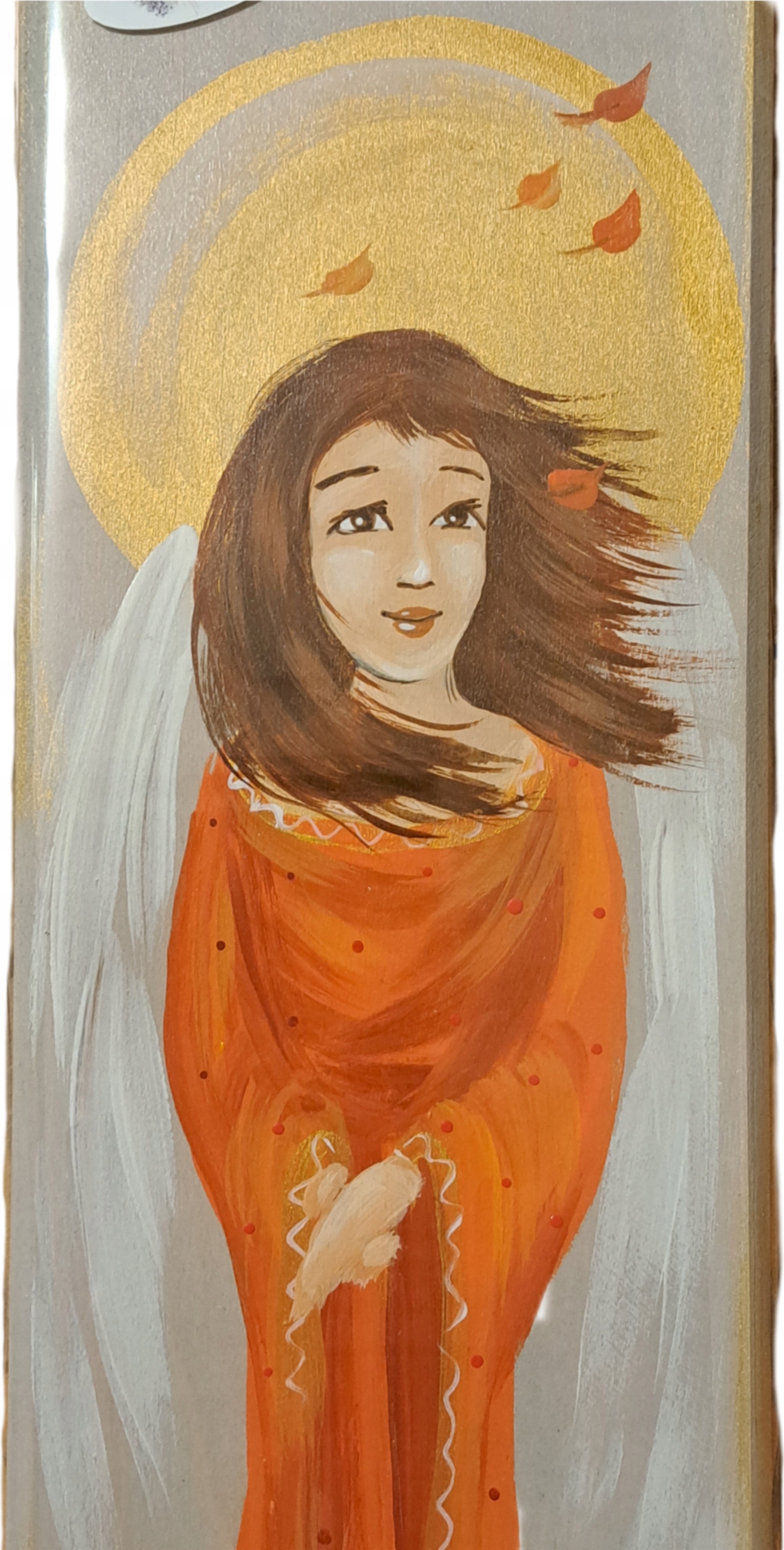 Obraz Dřevěný Velký Anděl Hand Made Malovaný 03