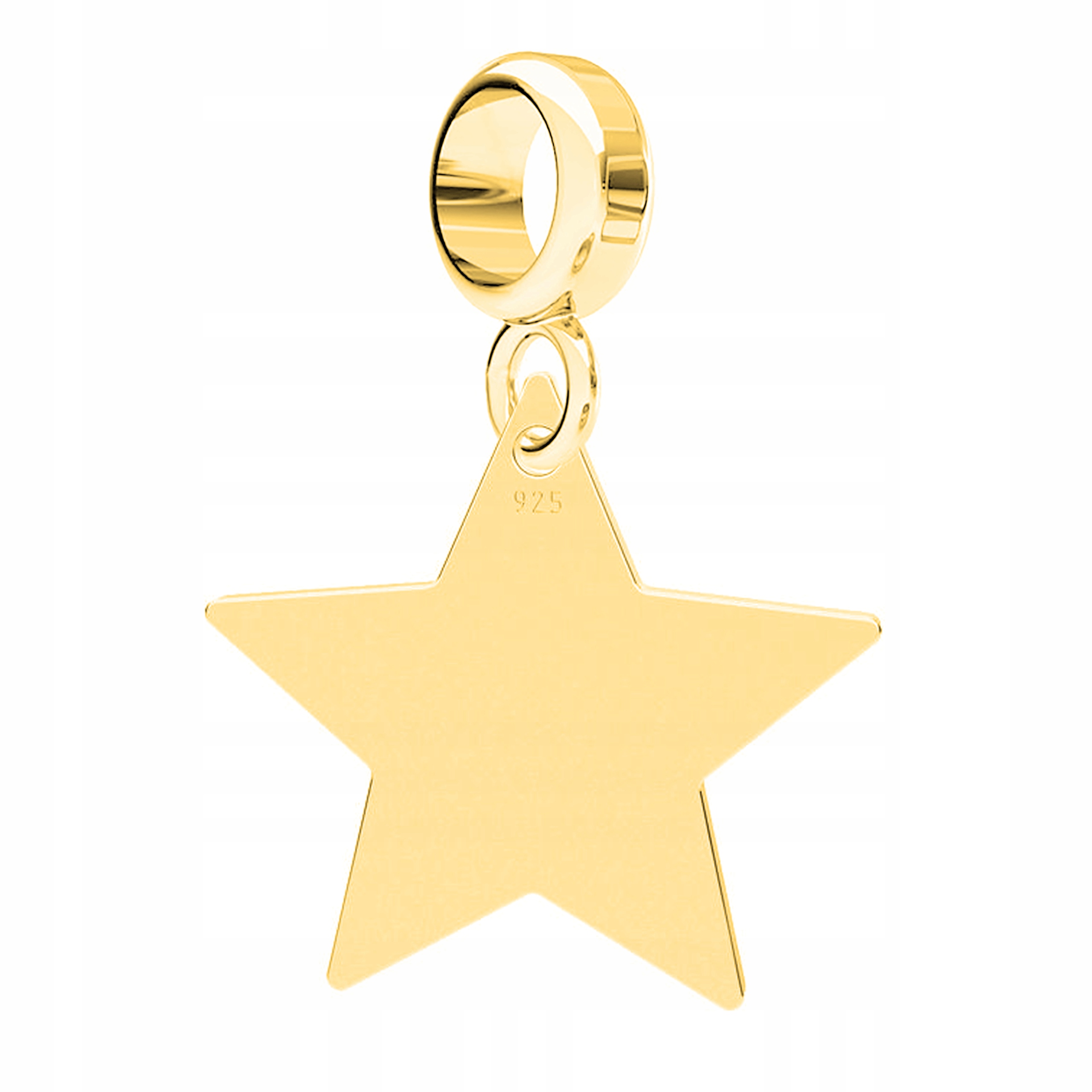 

Charms złoty wiszący Gwiazda Gwiazdka srebro 925