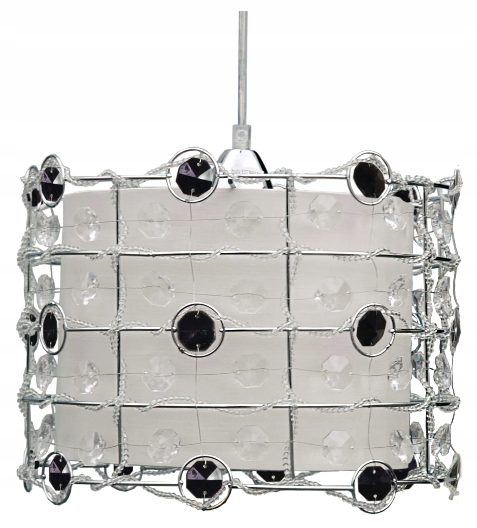 Candellux Závesná Lampa Seneca Krištáľová Čierna 1xE27 40W IP20