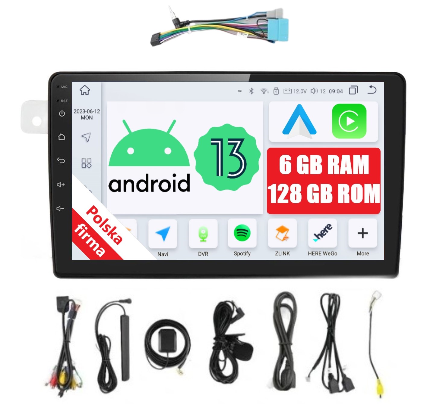 Rádio 2DIN Android Suzuki Grand Vitara 2 II 6/128 Gb Dsp Carplay Lte