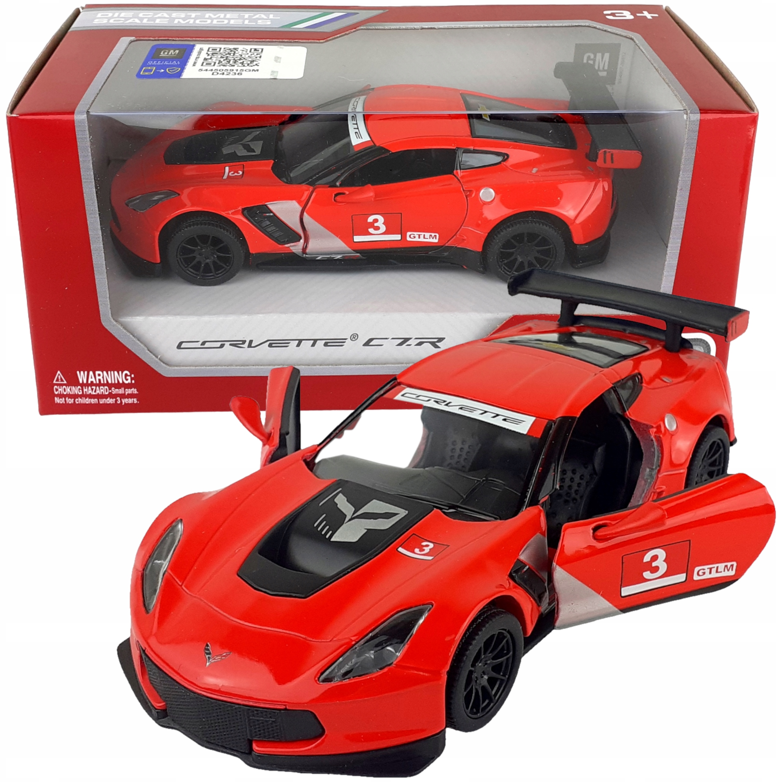 

Kinsmart Model Metalowy 2016 Corvette C7.R 1:36