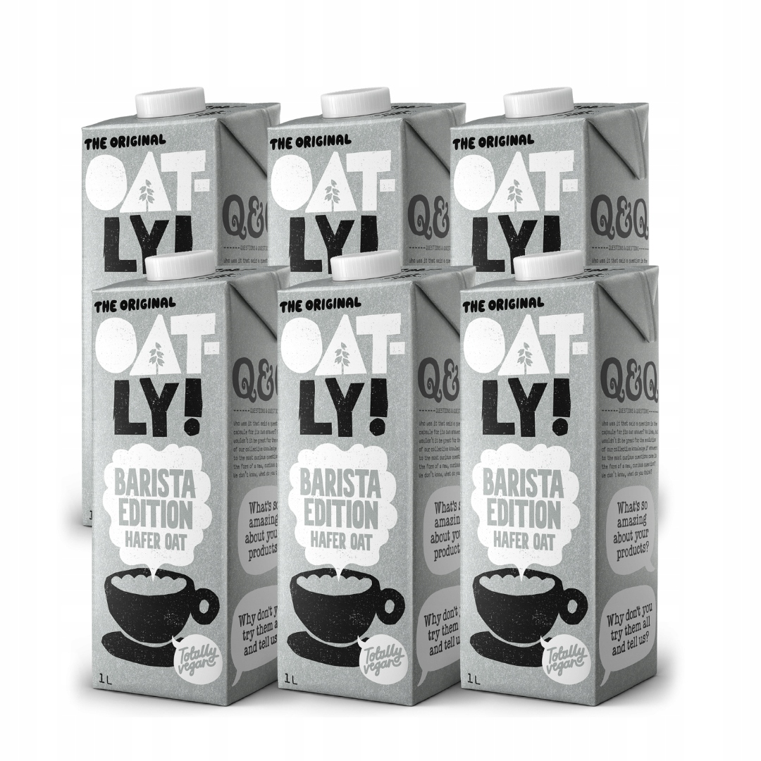 Oatly Barista Napój Owsiany 1l Mleko Barmańskie 6 X 1L