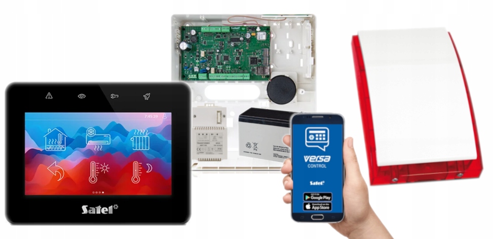 Satel Versa Plus System Alarmowy Dotykowy Gsm Gprs Syrena Push Aplikacja