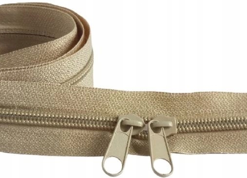 Taśma Suwakowa Zamek 5mm BEŻ - 1mb + 2 SUWAKI Kod producenta zamekbez