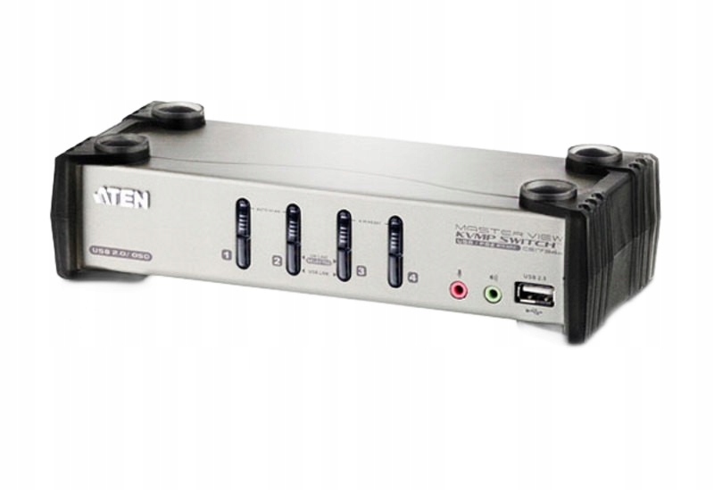 Przełącznik Kvm Aten CS1734B 4-portowy z audio i Usb