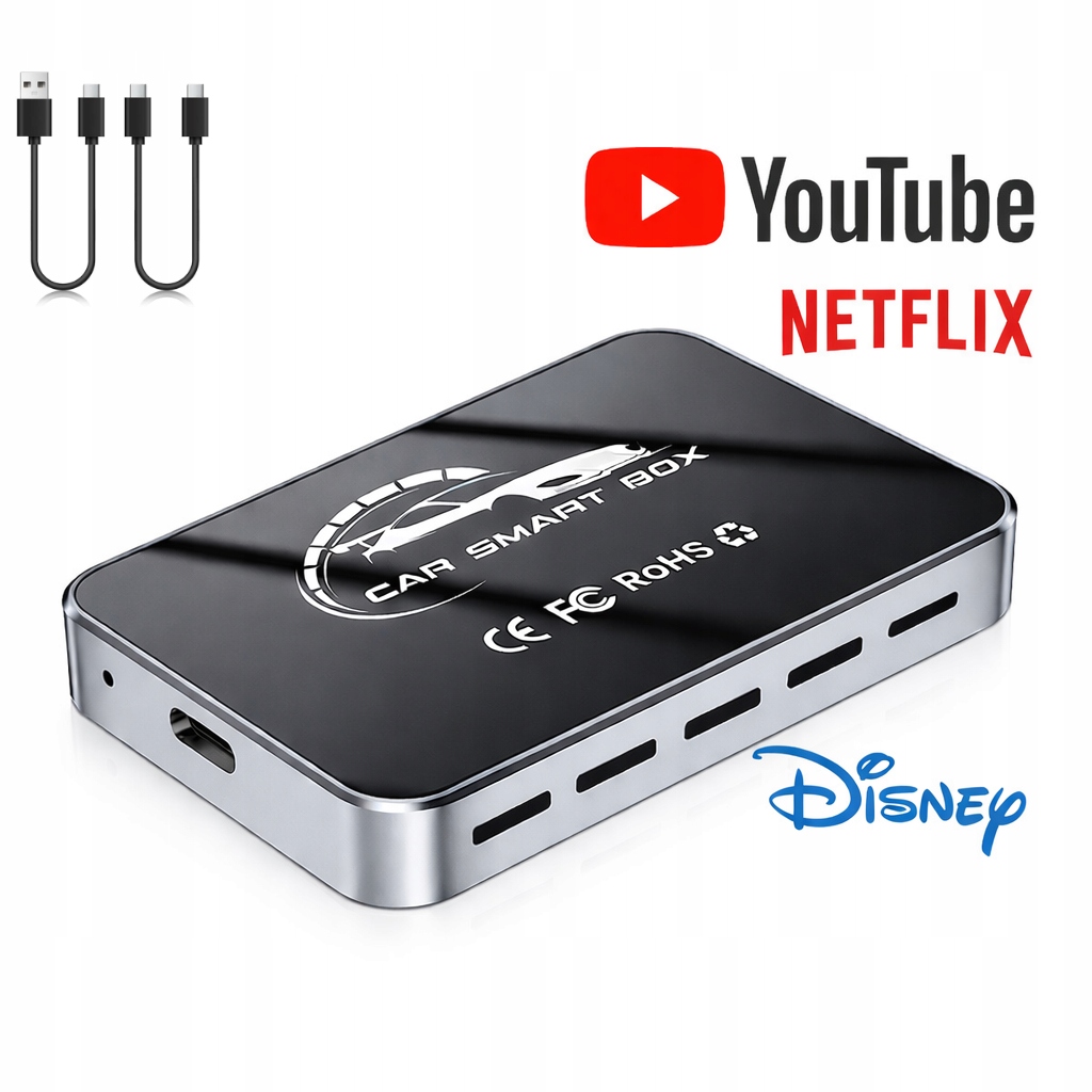 ADAPTER MODUŁ CarPlay Android Auto 13 YouTube Netflix HDMI Bezprzewodowy