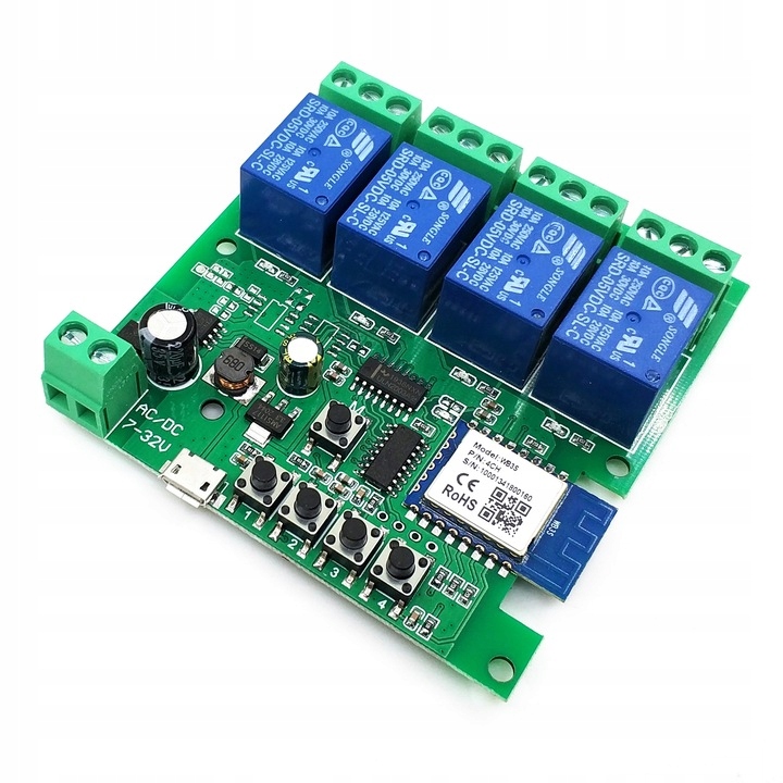 

Tuya DC 7-32V 4-Kanałowy 4C Sterownik Tuya ZigBee