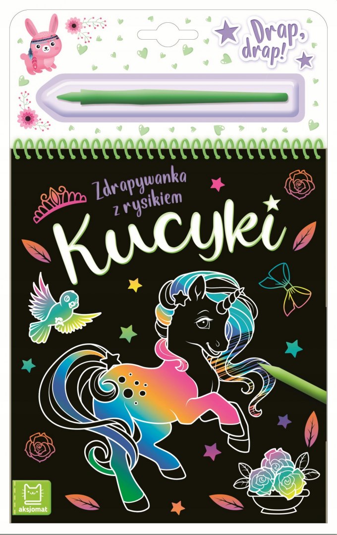 

Zdrapywanka z rysikiem Kucyki Koniki Wydrapywanka