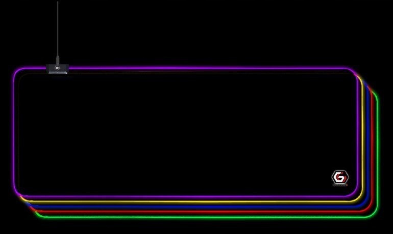 Gembird Podkładka Pod Mysz Gaming, Z Efektem Świetlnym Led, Czarna, Rozmiar