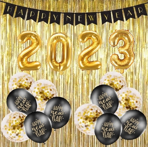 

Dekoracje balony baner girlanda na Sylwestra 2023