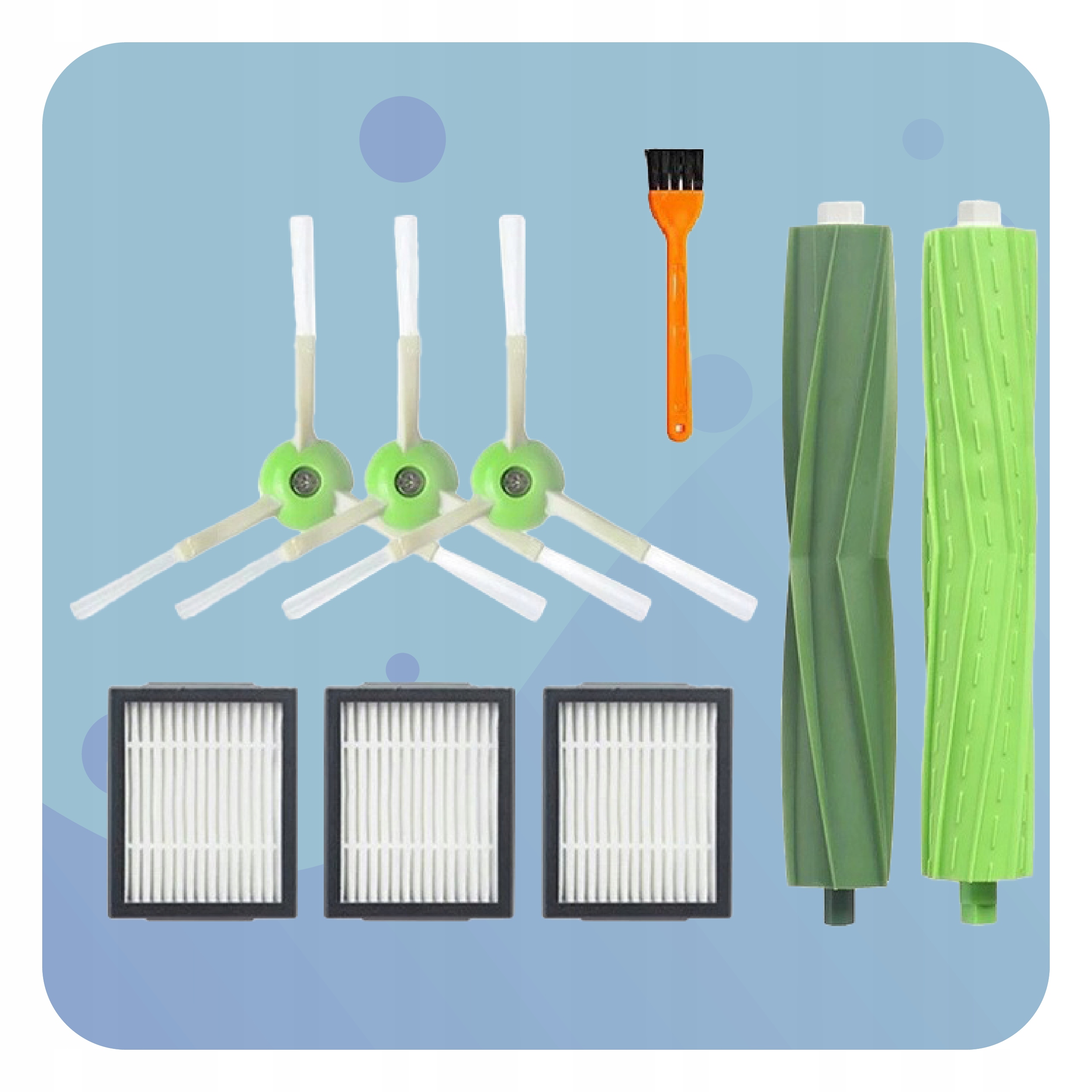 Zestaw do iRobot Roomba E5 E6 E7 I7 I3+ I4+ I6+ I8 J7+ filtr szczotki Marka Litago