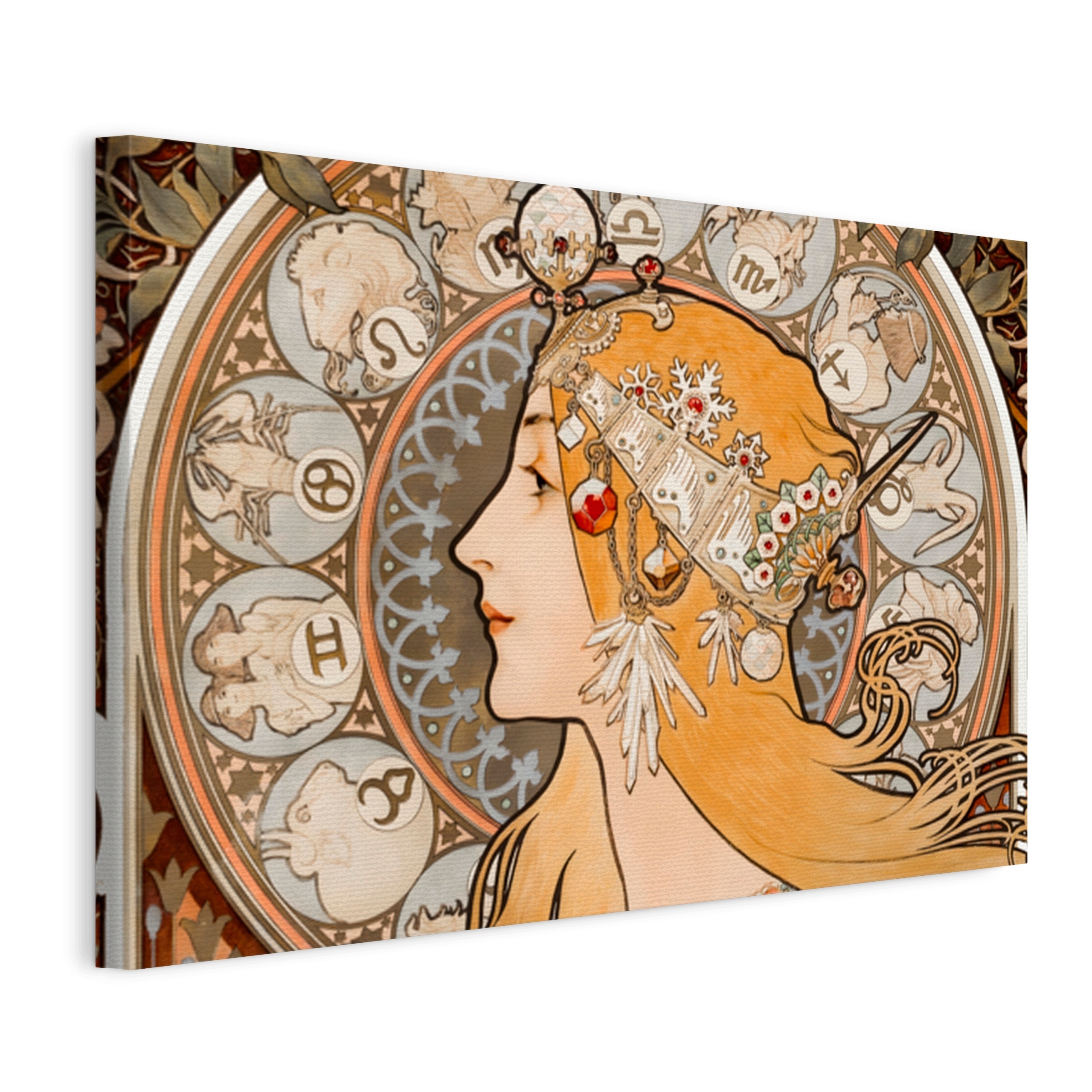 Obraz Na Plátně Alphonse Mucha Zodiac Nebo La Plume 45x30