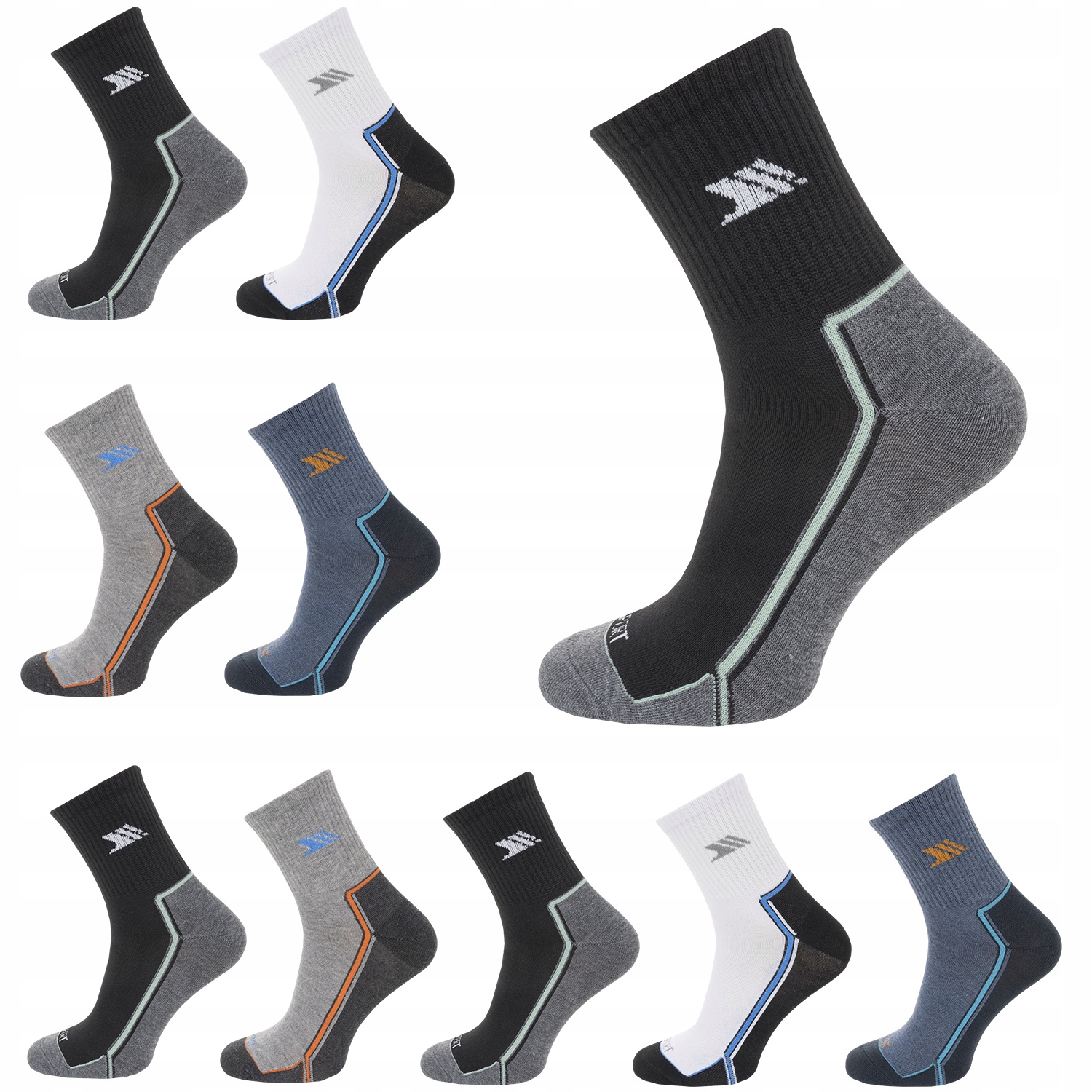 

10x Skarpety Bawełniane Sportowe różne 40-43