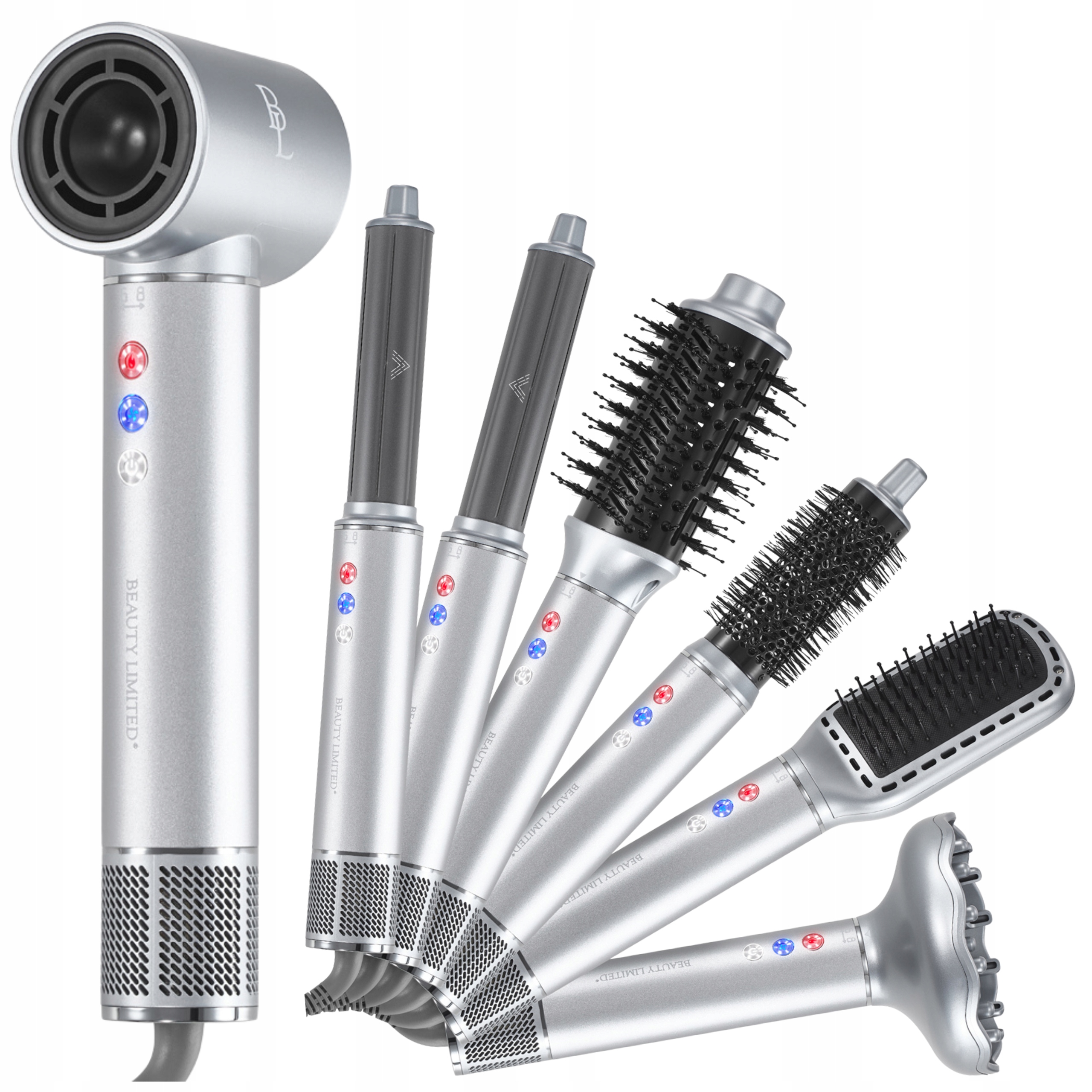 Kefa na sušenie vlasov Multistyler 7v1 Ionizácia HotStyler Gray 2000W