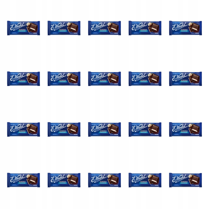 E. Wedel Hořká Čokoláda Kokosová 100 g X20