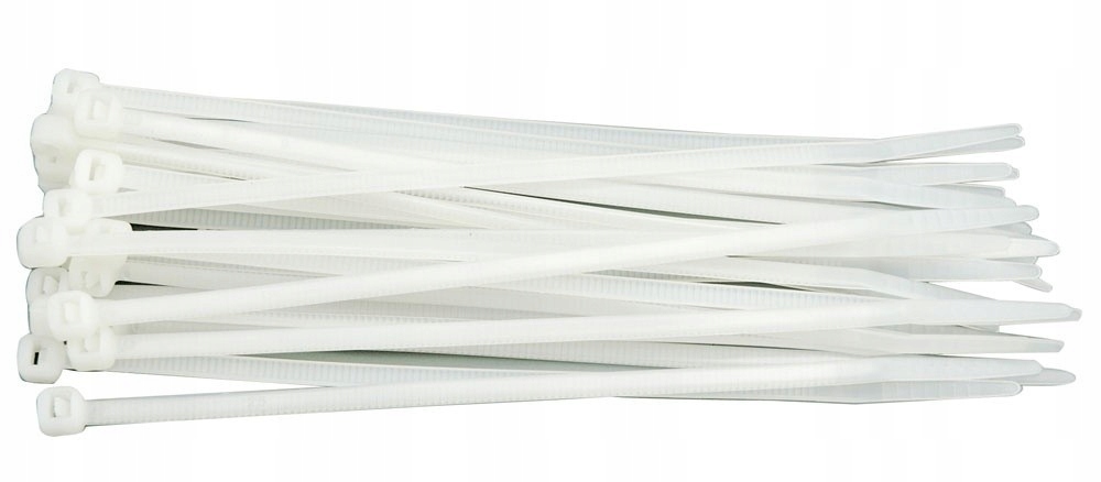 

Opaski plastikowe 200x4,8 100szt. białe Vorel