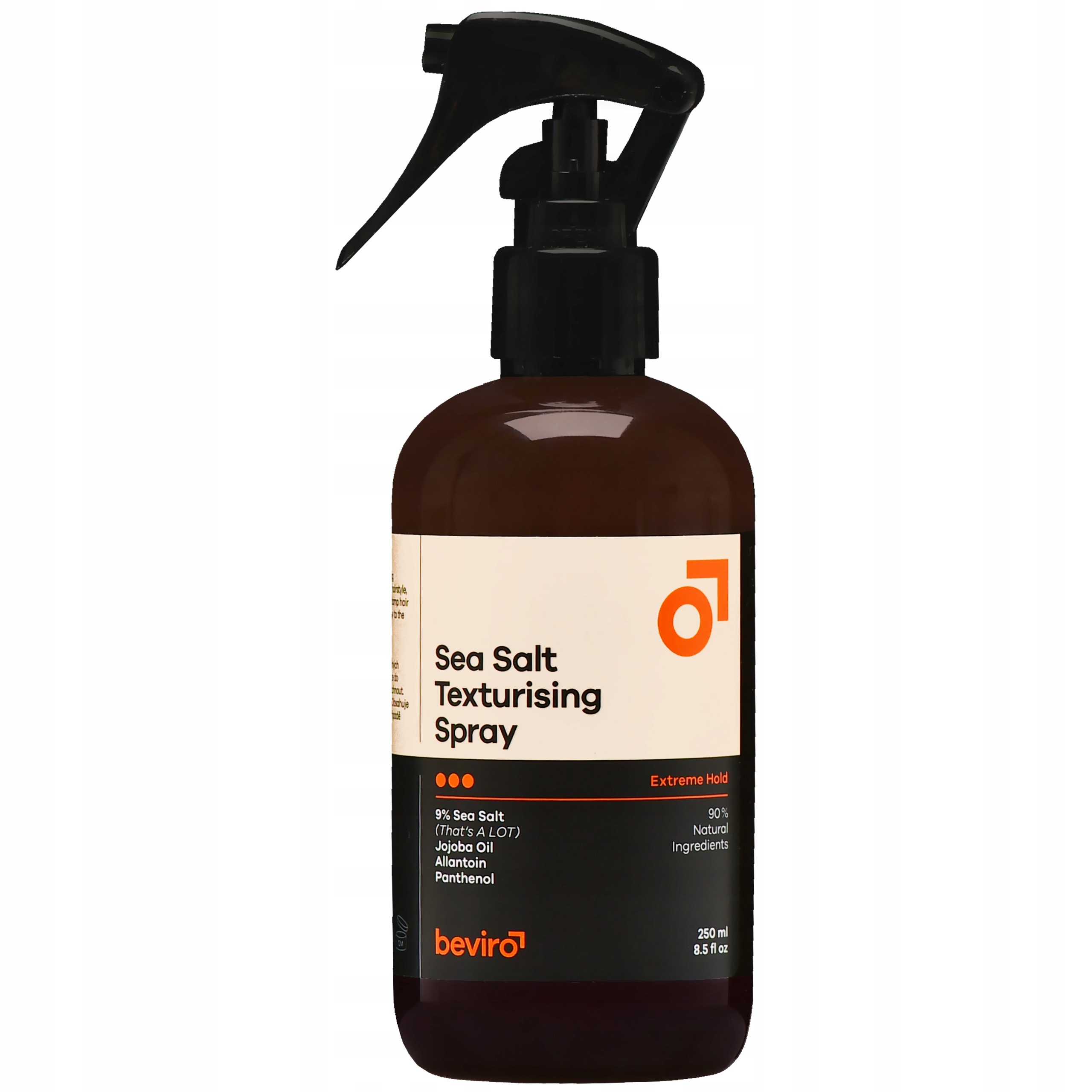 Beviro Sea Salt Spray 5% texturizační sprej na vlasy pro muže 250 ml