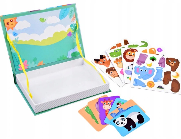 Układanka PUZZLE Magnetyczna ZWIERZĘTA ZOO Wiek dziecka 3 lata +