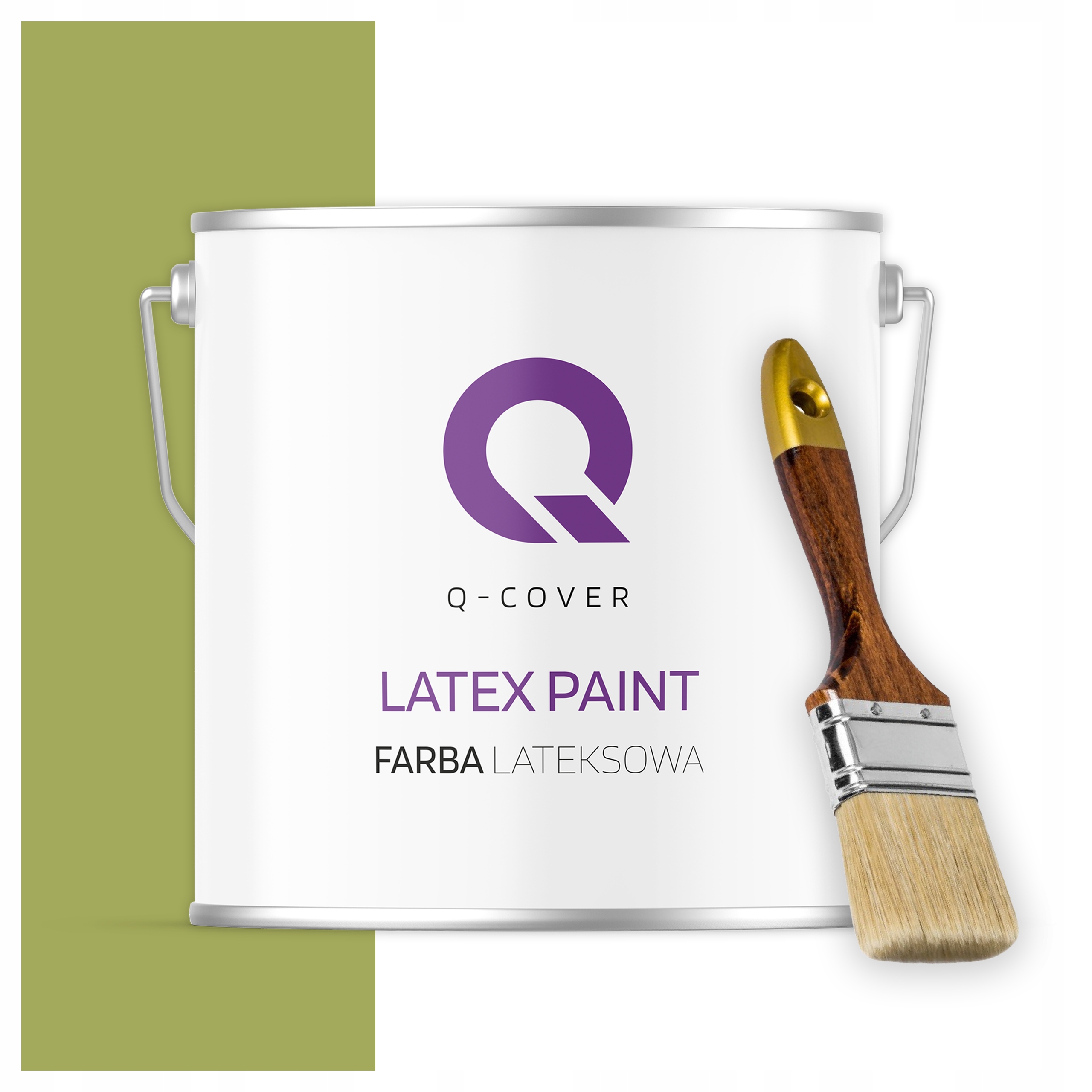 Latexová farba na steny stropov Hlboký mat 5L Hrášok Tmavý štetec