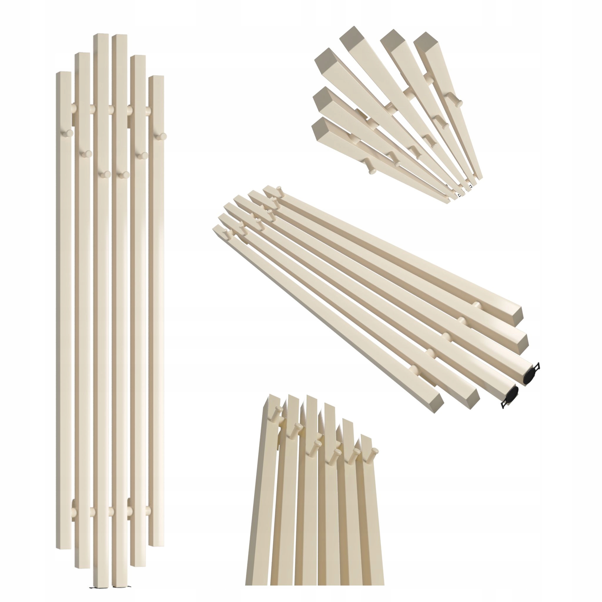 Dekorativní radiátor Bigben Hook 160x28 krémový