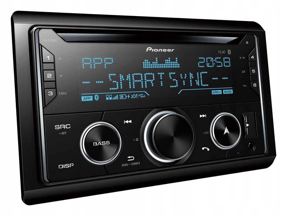 Pioneer FH-S720BT autorádio 2DIN Bluetooth CD MP3 Multi-Color
