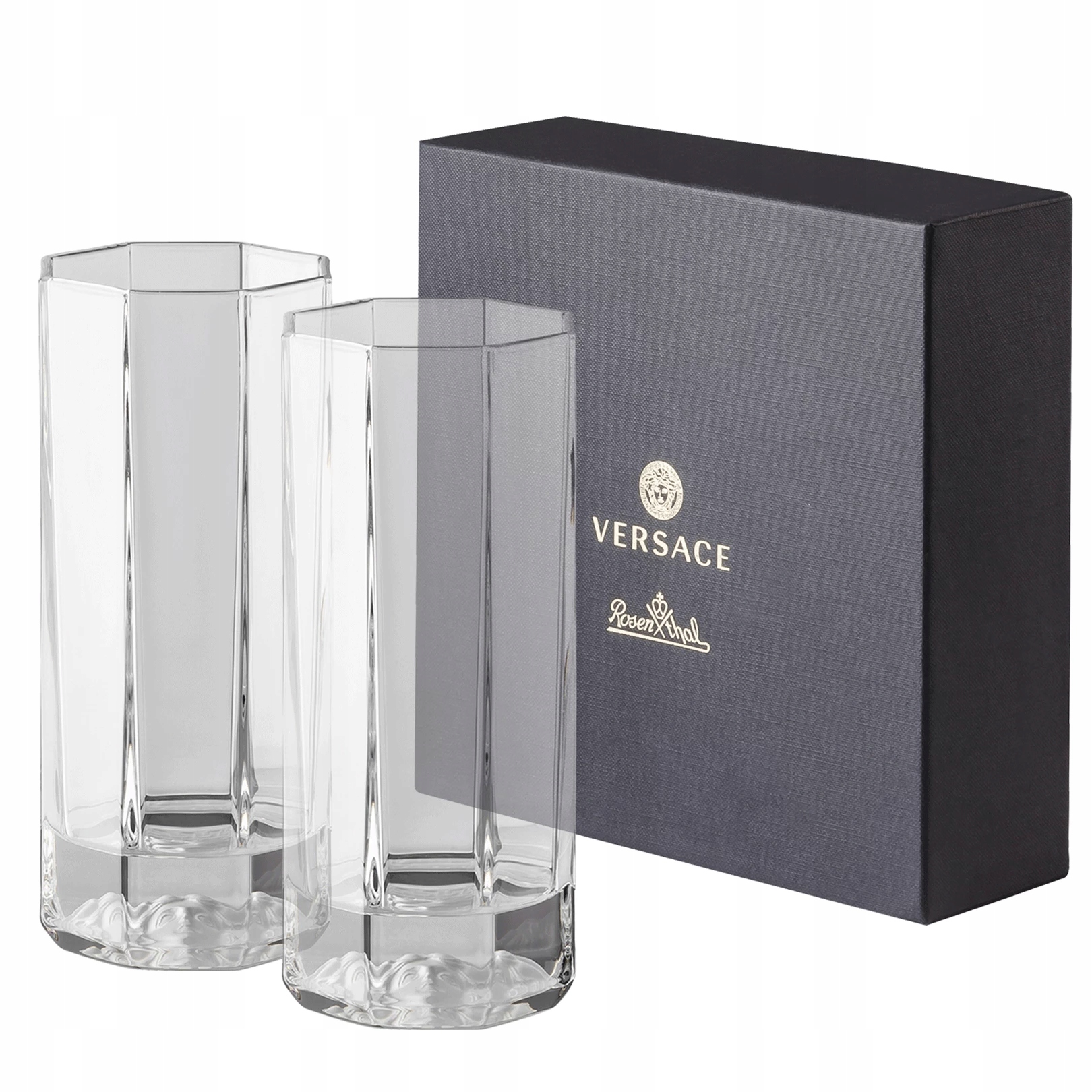 Sada 2 pohárov Longdrink Versace Crystal Lumier