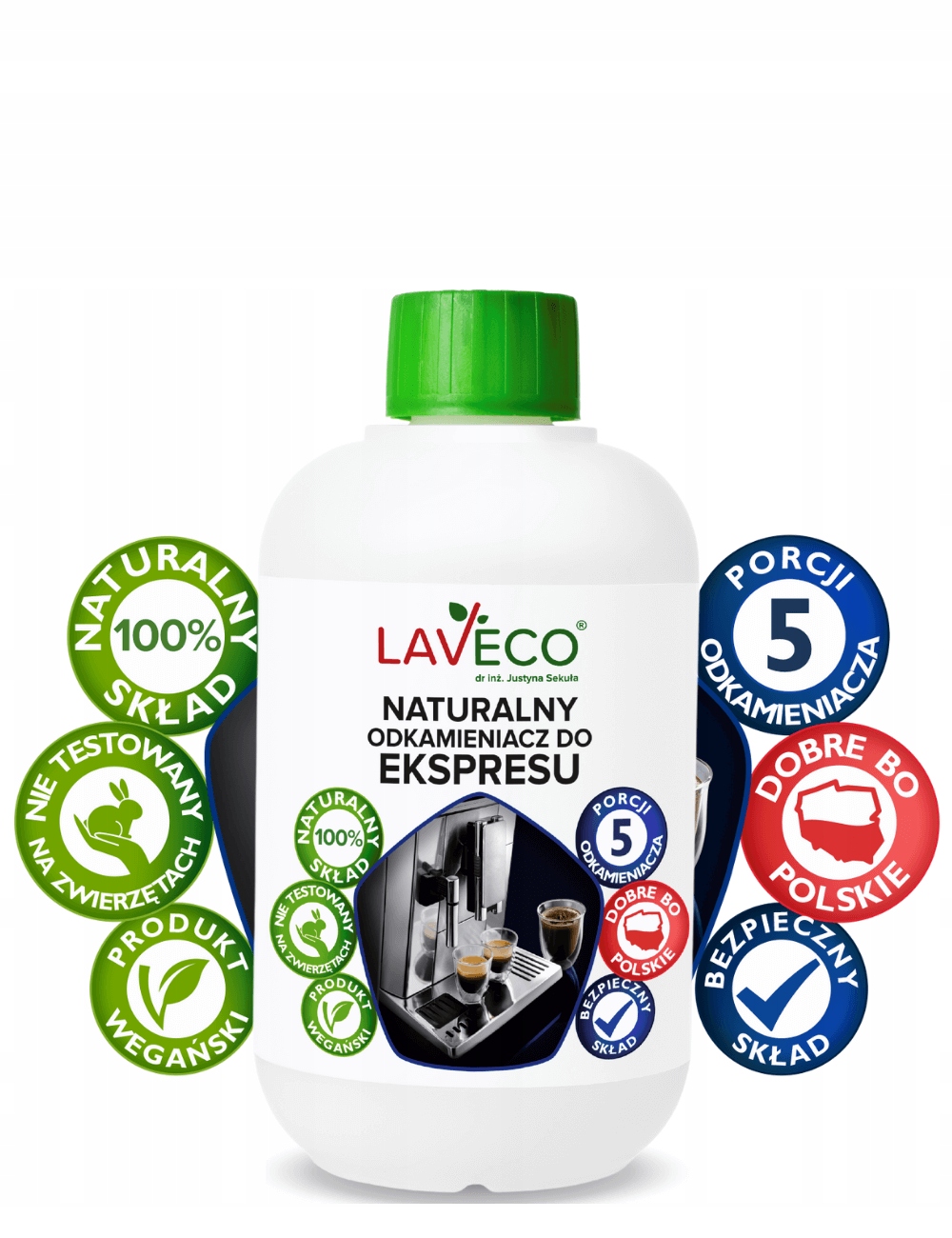 LAVECO NATURALNY ODKAMIENIACZ DO EKSPRESU 500 ml Marka LAVECO