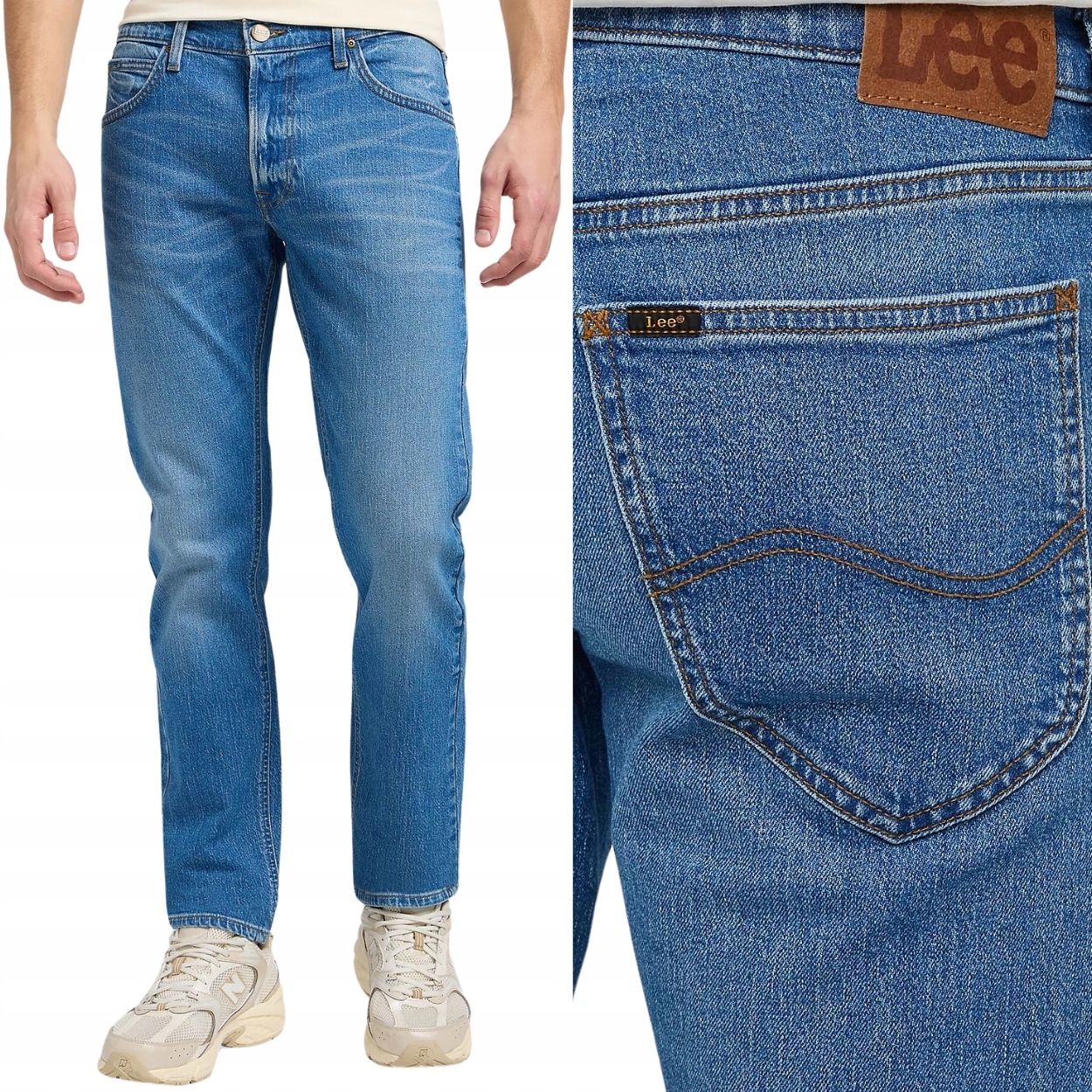 Lee Daren Indigo Vintage DžINS jednoduché pánské džínové kalhoty W33 L30