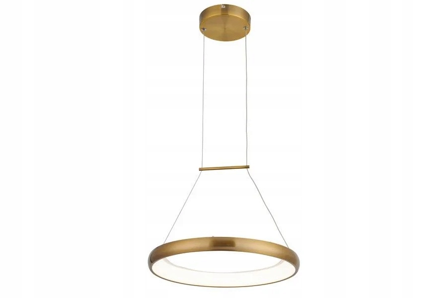 Moderní dekorativní závěsná lampa se zlatým okrajem 40 cm Led Reality