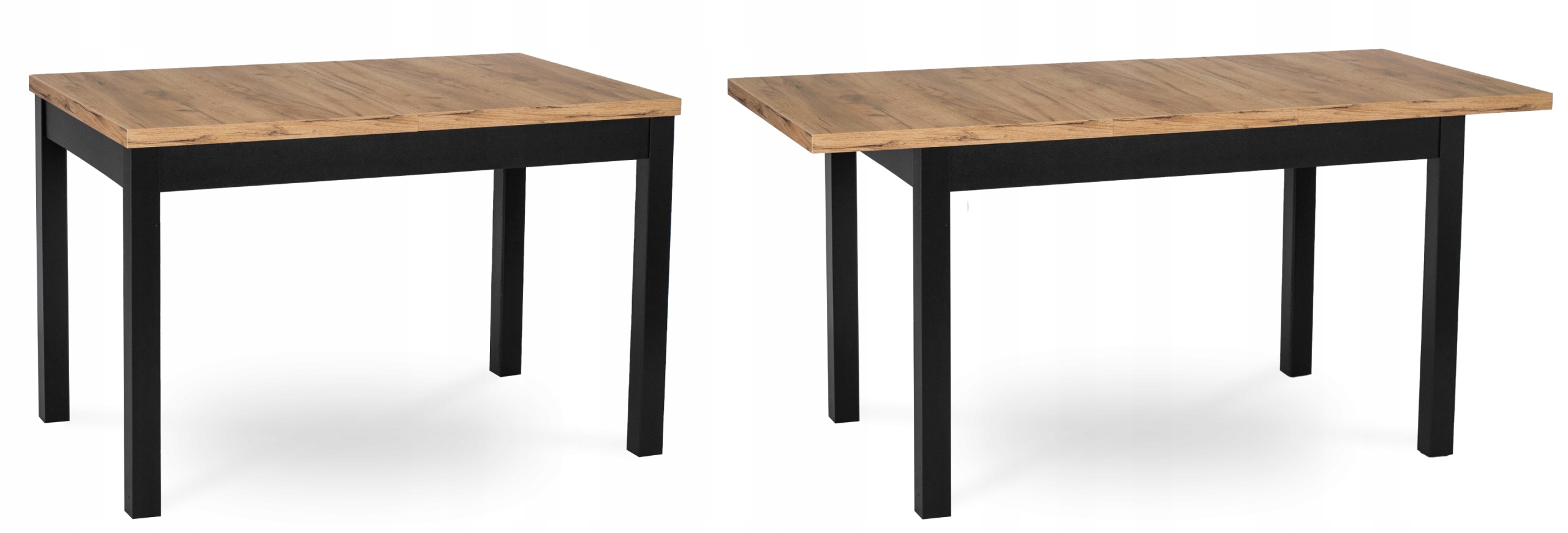 Stół Rozkładany Do Jadalni Salonu Kuchenny Loft Dąb Craft 120-160 SKUBI Wysokość mebla 78 cm