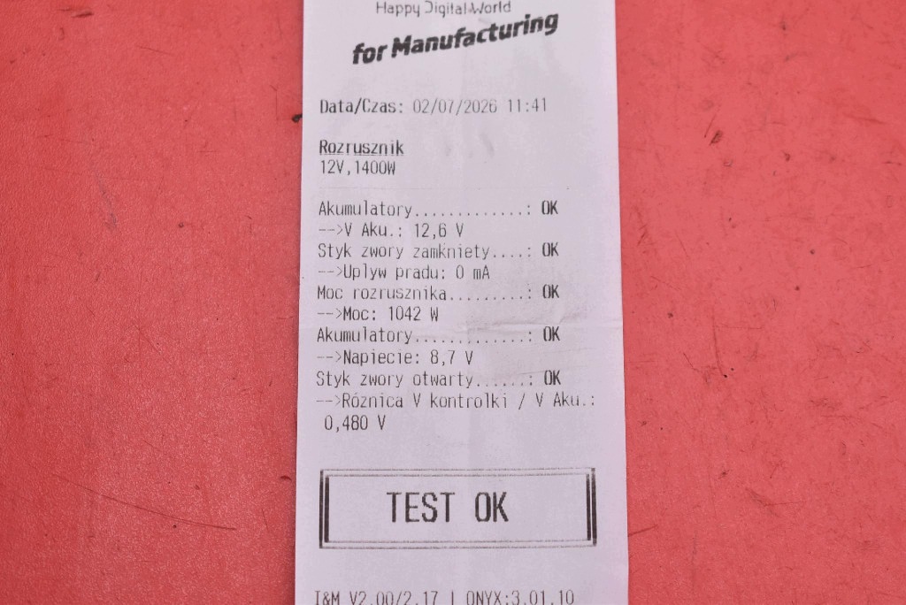 starter test 23300BV81A RENAULT TALISMAN 1.6 TCe 150 KM 12-20