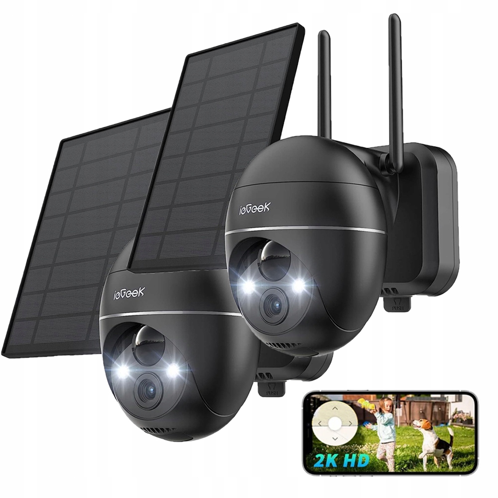 2 polohy WiFi Venkovní kamera Solární Cctv Venkovní monitorovací kamera