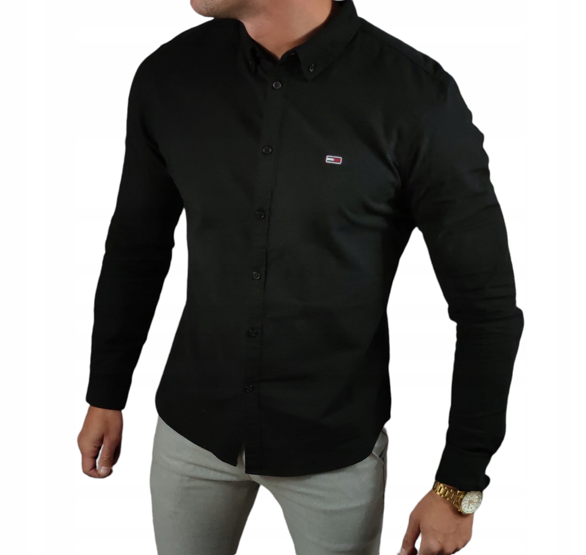 

Koszula czarna slim fit Tommy Hilfiger DM0DM06562