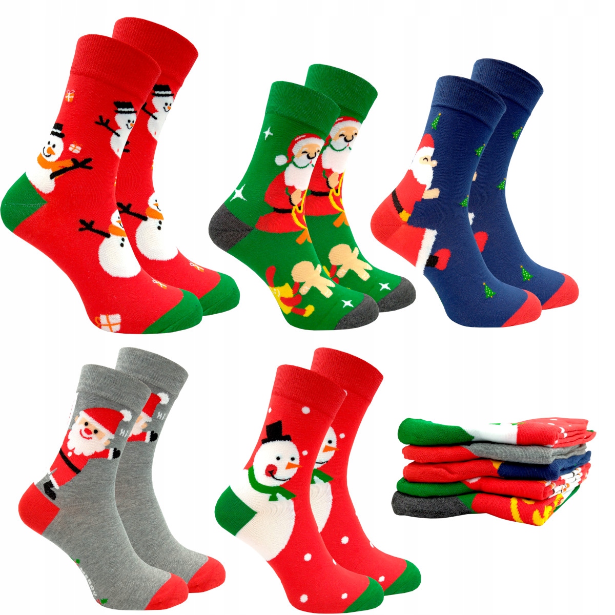 

Skarpety Męskie Świąteczne Mikołaj 5 Pak