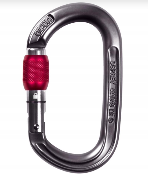 Karabińczyk Ocun Osprey Screw, Anthracite Red