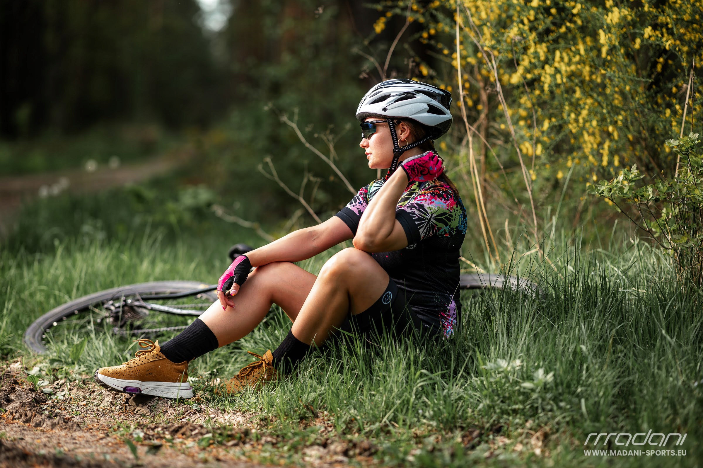 Madani: koszulka rowerowa damska MORPHIDE, r. XXL Materiał dominujący poliester