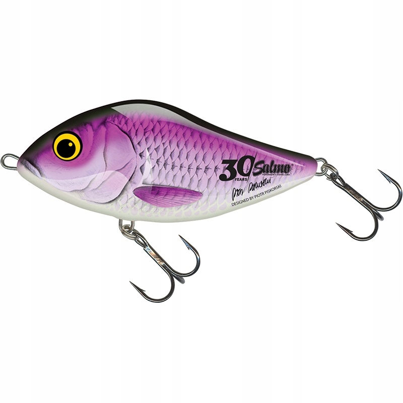 Wobler Salmo Slider 12cm/70g Sink. Purple Prey