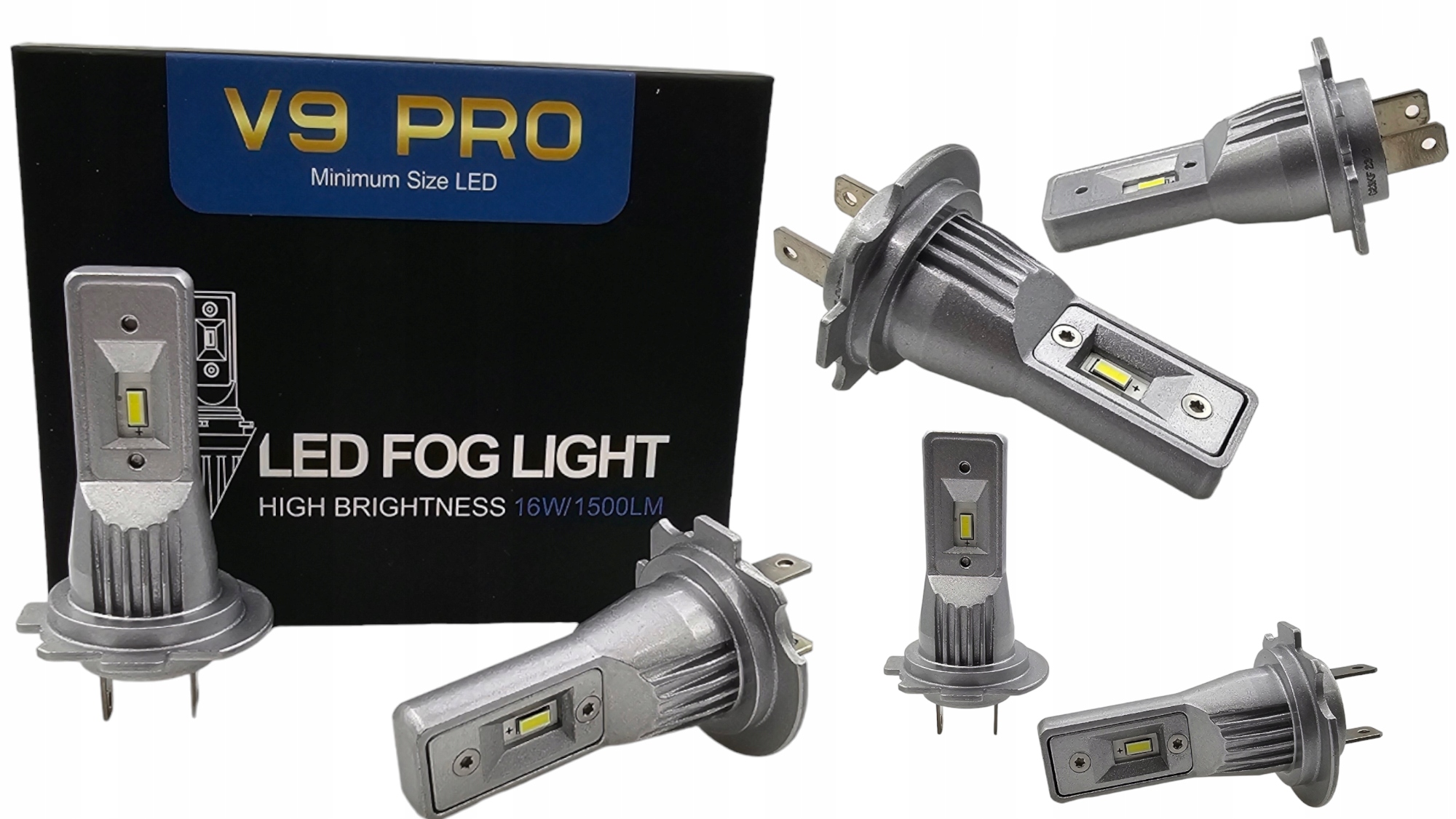 Led Žárovky V9 Pro H7 Led Fog Light Ultra silné světlo IP68
