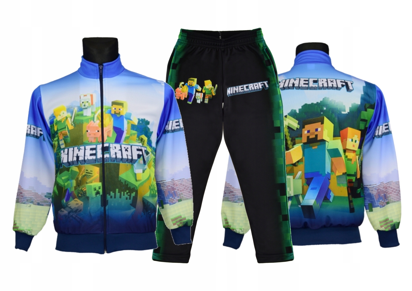 DRES MINECRAFT bluza spodnie wzór M1 rozmiar 134