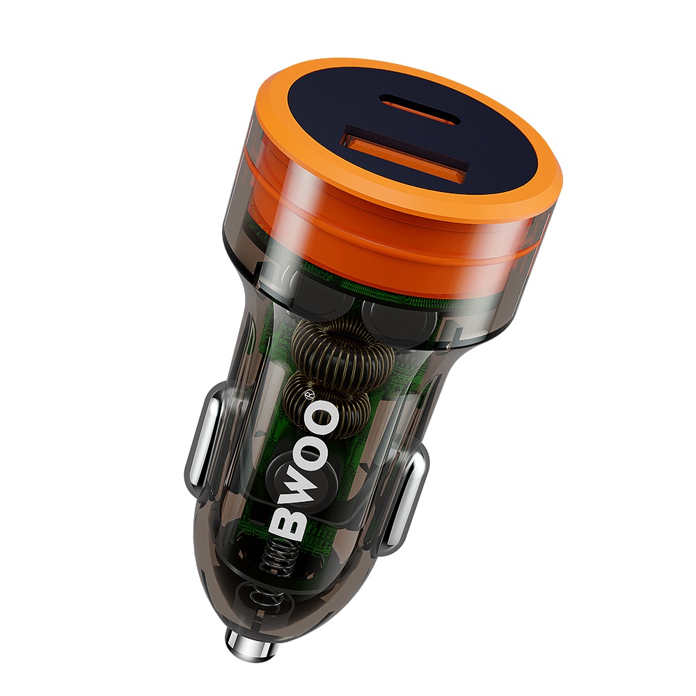 Bwoo Ładowarka Samochodowa Adapter Usb Usb-c Do Telefon Samochód Szybkie Pd