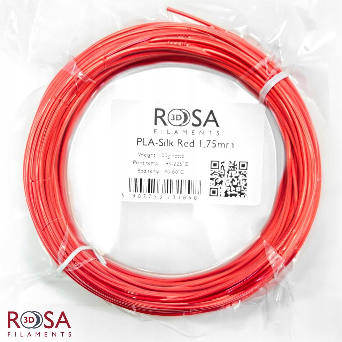 

Filament ROSA3D Pla Silk 1,75mm 100g Czerwony Red